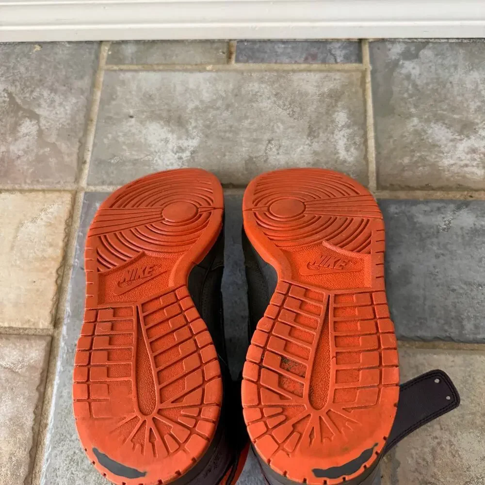 Nike Dunk High Strap Purple Orange Black Suede Men’s Size 12